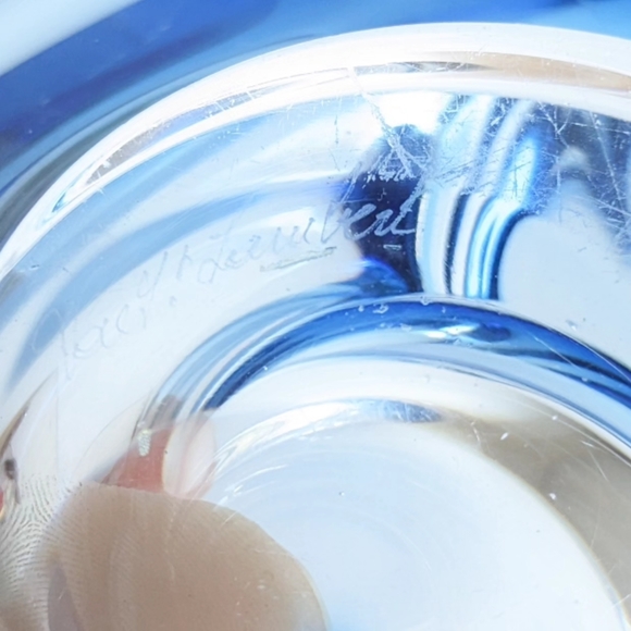 Val St Lambert glass bowl - Picture 2 of 3